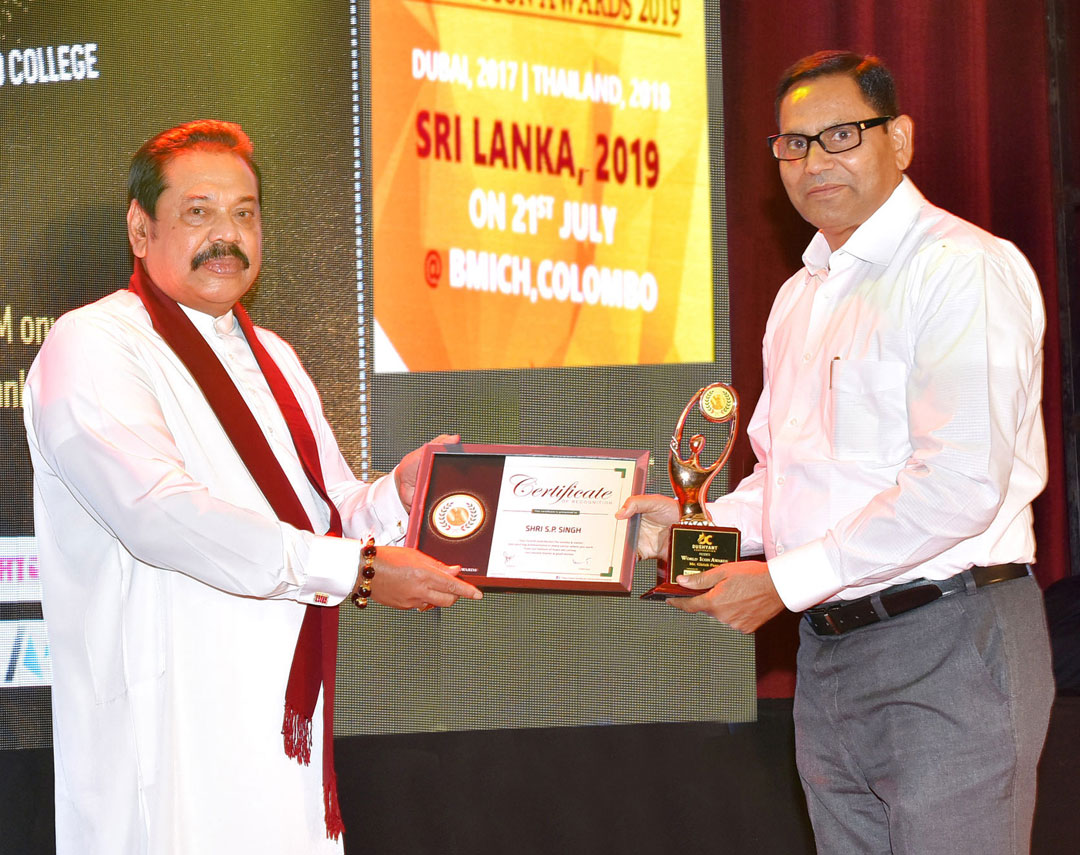 World Icon Award-2019  at BMICH, Colombo, Sri Lanka on 21st July 2019