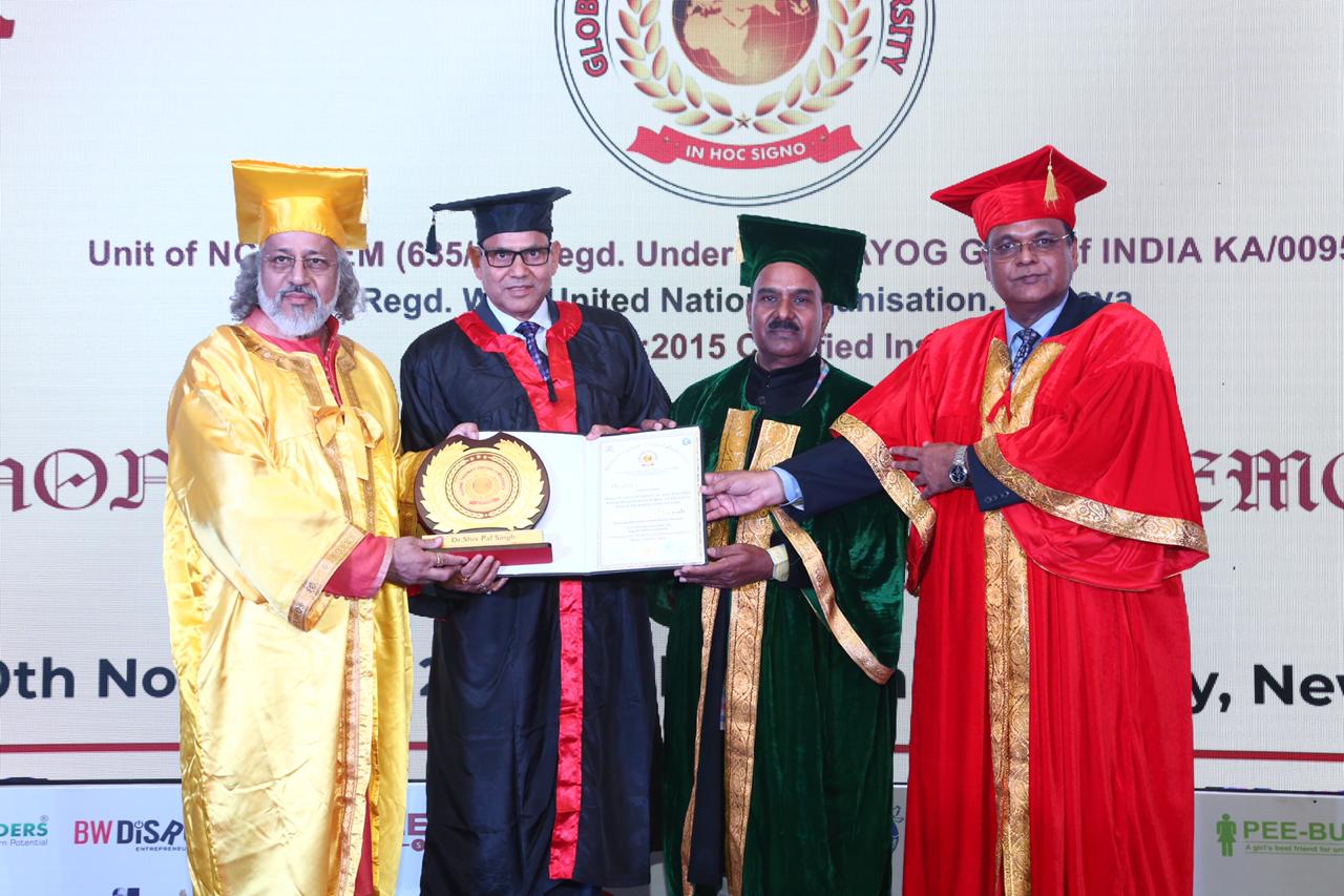 Honorary Doctorate by Global Triumph virtual University